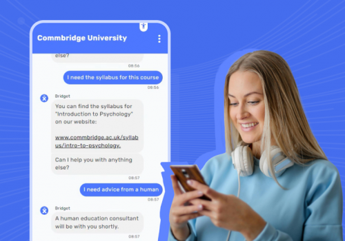 Chatbot for students Bridging the Generational Divide at the University